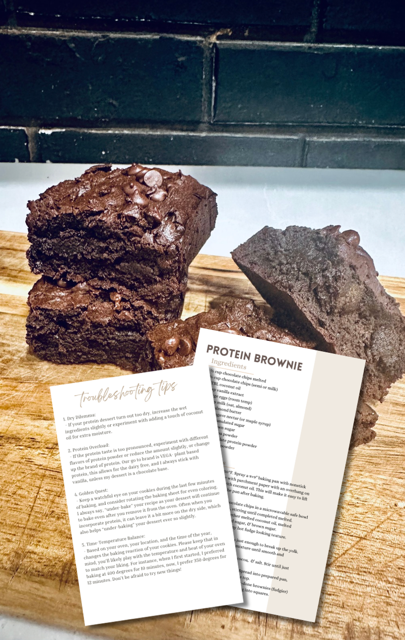 Protein Fudge Brownie Recipe eBook digital download