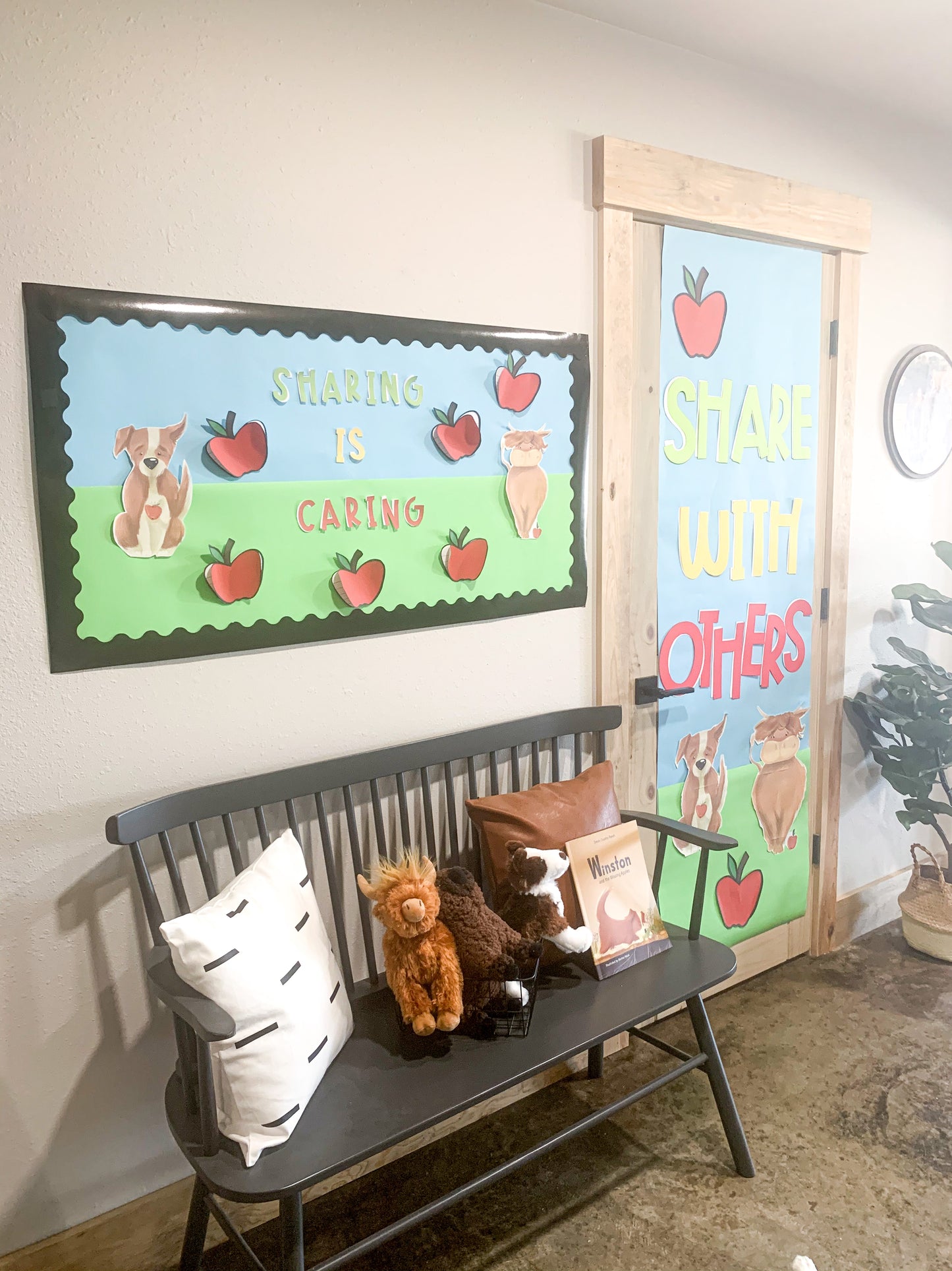 Winston and the Missing Apples Book bulletin board poster set