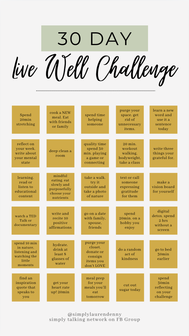 30-day challenge Resource digital Download