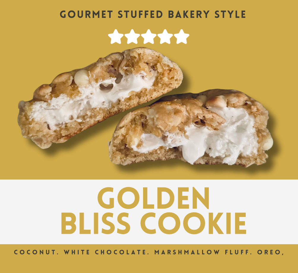 Golden Bliss Cookie Recipe Marshmallow Stuffed Filled Cookie Recipe Bakery Style Gourmet Digital Download recipe book ebook