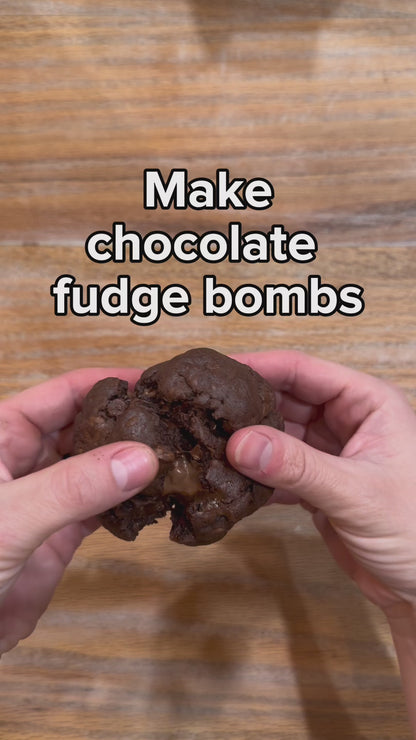 Chocolate Fudge Bomb Stuffed Cookie Recipe eBook digital download